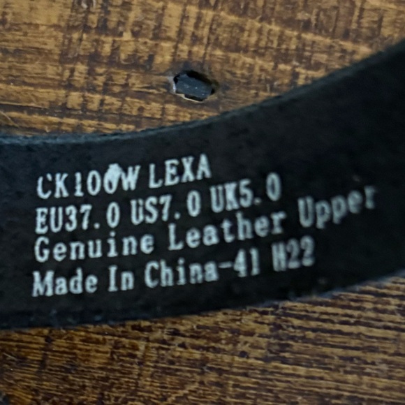 Aetrex Lexa Quarter Strap Leather Wedge Black Sz 7 - Picture 9 of 9